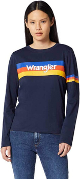 WRANGLER RAINBOW TEE DAMSKA KOSZULKA Z DŁUGIM RĘKAWEM LONGSLEEVE NAVY W7P9EV114 112132067