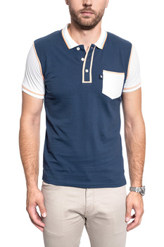MĘSKA KOSZULKA POLO WRANGLER 1 PKT CHECK SHIRT OMBRE BLUE W5A18R154 112129970