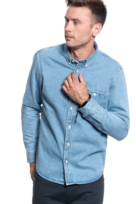 LEE RIVETED SHIRT MĘSKA KOSZULA JEANSOWA FADED BLUE L66IEOOF 112116425