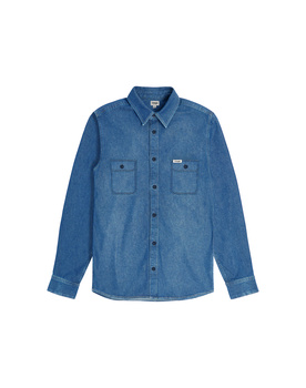 MESKA KOSZULA JEANSOWA WRANGLER OVERSHIRT SLATEBOUND 112373187