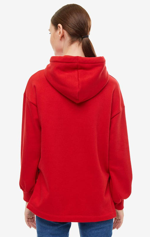 BLUZA DAMSKA LEE CHUNKY HOODY WARP RED L36CTTKG 112107826