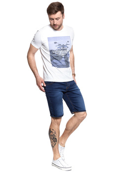 MUSTANG T SHIRT Photoprint Tee CLOUD DANCER 1007543 2020