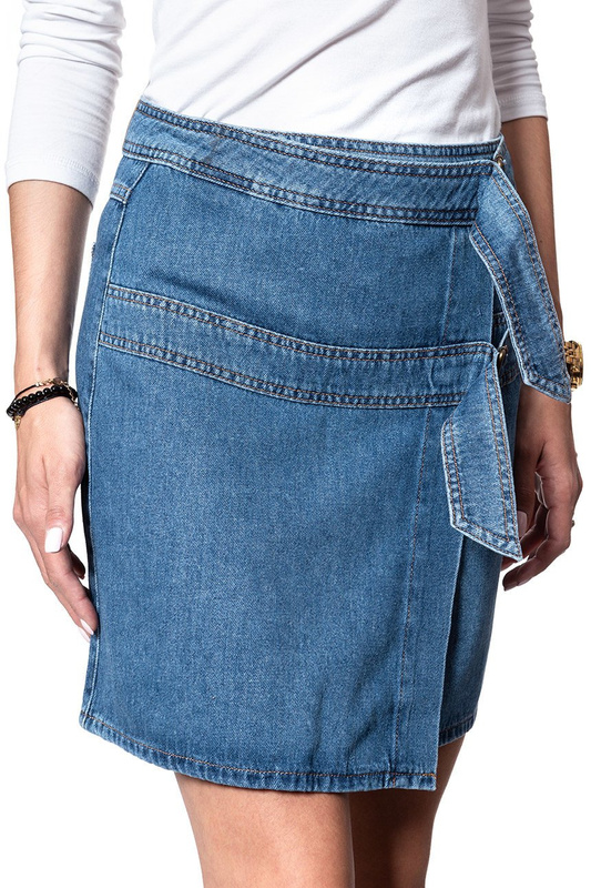 SPÓDNICA JEANSOWA MUSTANG Wrap Skirt 1007016 5000 680