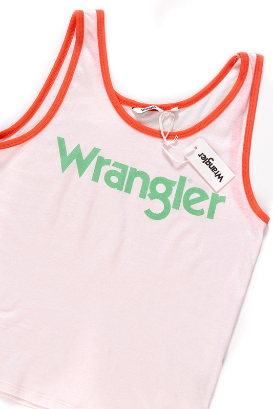 WRANGLER T SHIRT DAMSKI RETRO KABEL TANK ROSEWATER W730SEVLF 112130937