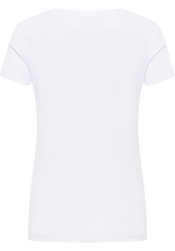 MUSTANG ALINA C DAMSKI T-SHIRT KOSZULKA LOGO NADRUK GENERAL WHITE 1013220 2045