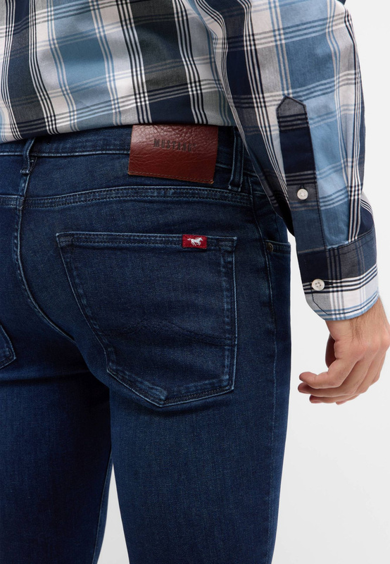 Męskie Spodnie Jeansowe Mustang Style Atlanta Super Skinny Denim Blue 1016305 5000 903