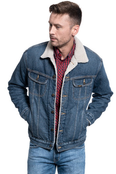 KURTKA MĘSKA LEE SHERPA RIDER DARK STONE L87ARDSS 112122881