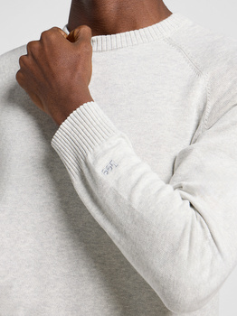 LEE MĘSKI SWETER LEE CLEAN RAGLAN SWEATER SHARP GREY MEL 112363889