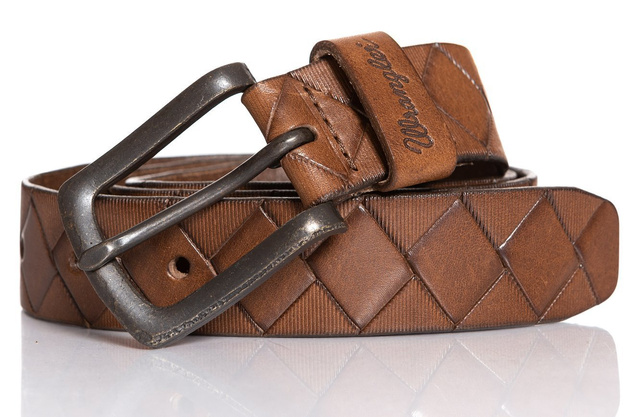 PASEK WRANGLER DIAMOND BELT BROWN W0A62U185 112125459