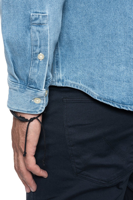 LEE RIVETED SHIRT MĘSKA KOSZULA JEANSOWA FADED BLUE L66IEOOF 112116425