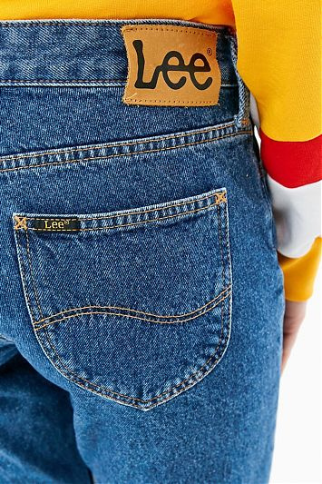 LEE ELLY SLIM DAMSKIE SPODNIE JEANSOWE JEANSY STRAIGHT BLUE L30XGAPT 112106866