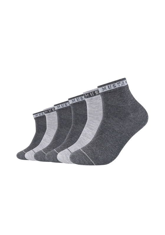 6 pack Skarpety MUSTANG SZARE MU32018000 - 9703