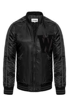 KURTKA ZIMOWA WRANGLER BERNIE BASEBALL BLACK W4703W201 112128982