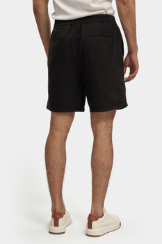 Męskie szorty Mustang Style Linen Jogger Shorts Black Beauty 1016459 4185