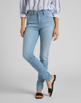 LEE SCARLETT HIGH DAMSKIE SPODNIE JEANSOWE JEANSY BLEACHED AZUR L626PQXL 112114313