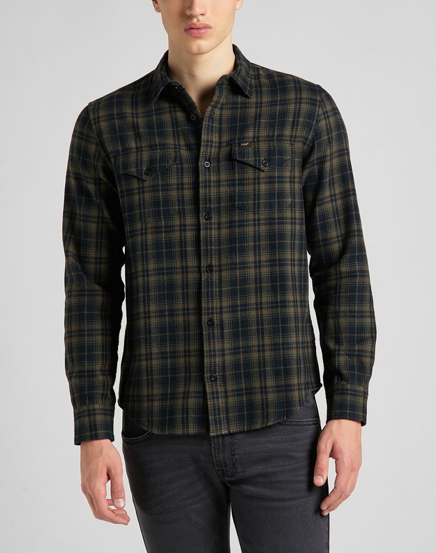 LEE REGULAR SHIRT OLIVE GREEN L69HCANX 112140626