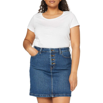 LEE BUTTON FLY A LINE DAMSKA SPÓDNICA JEANSOWA JEANS DŻINS WORN IRIS L38MMWQW 112139975