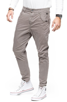 TOM TAILOR ANTI FIT STRETCH TWILL PANTS GREY