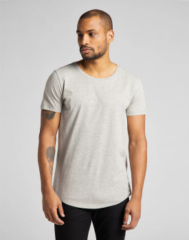 MĘSKI T-SHIRT LEE ELONGATED TEE GREY MELE L62JEP37 112114630