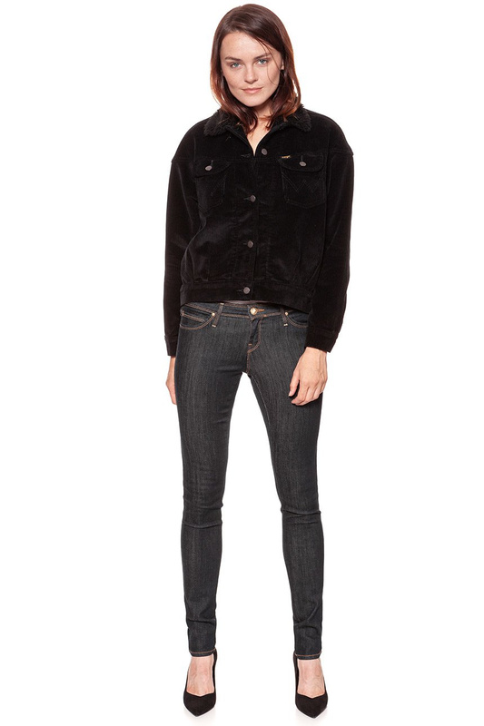 DAMSKA KURTKA PRZEJŚCIOWA WRANGLER 80´S WESTERN JACKET BLACK W422UP100 112128808