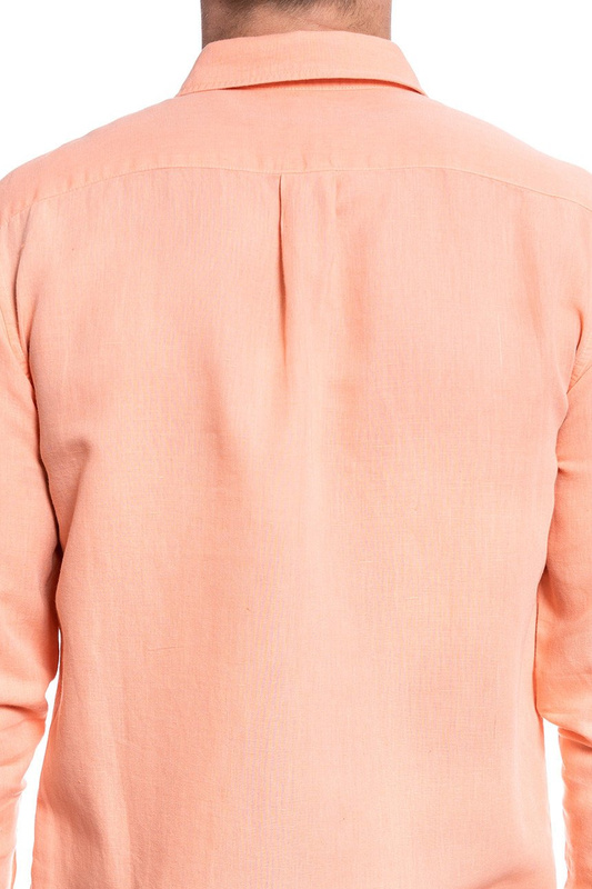 KOSZULA MĘSKA WRANGLER LS 1 PKT SHIRT MELON ORANGE W5A9LOA04 112130086