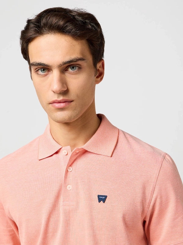 WRANGLER MĘSKA KOSZULKA WRANGLER REFINED POLO SHIRT ORANGE 112362832