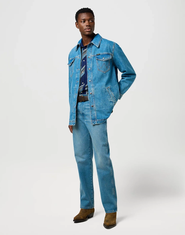 MESKA KURTKA JEANSOWA  WRANGLER  WRANGE JACKET IRON FORGE 112371445