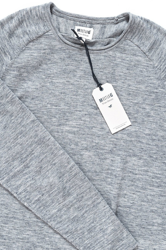 LONGSLEEVE MUSTANG Emil C Raglan DARK SAPPHIRE 1008630 4136