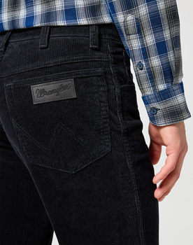 WRANGLER TEXAS MĘSKIE SPODNIE SZTRUKSOWE BLACK 112356789 W121016329