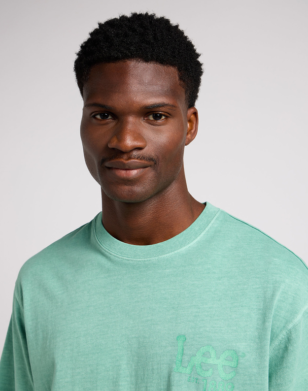 LEE MĘSKA KOSZULKA LEE LOOSE LOGO TEE INTUITION GREY 112349094