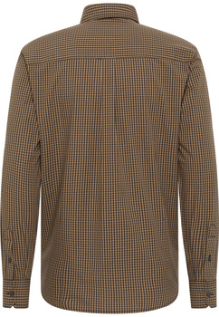 Męska Koszula Mustang Style Chester Gingham Check Brown Navy 1016087 12690