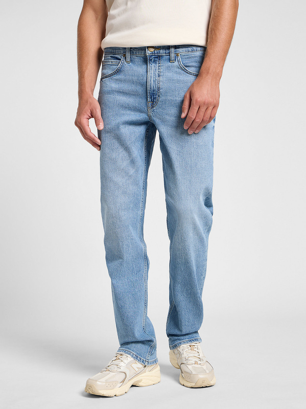 JEANSY MĘSKIE SPODNIE LEE BROOKLYN STRAIGHT HORIZON BLUE 112363849