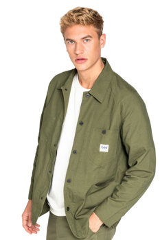 LEE LOCO JACKET MĘSKA KURTKA PRZEJŚCIOWA WIATRÓWKA OLIVE L87EXSK
