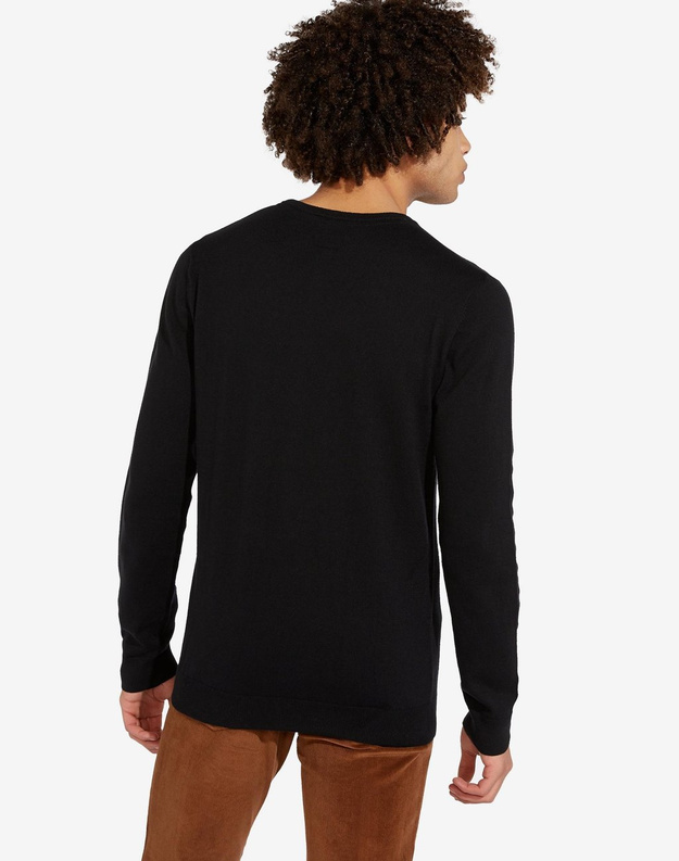 MĘSKI SWETER WRANGLER CREW KNIT BLACK W8A02P100 112132344