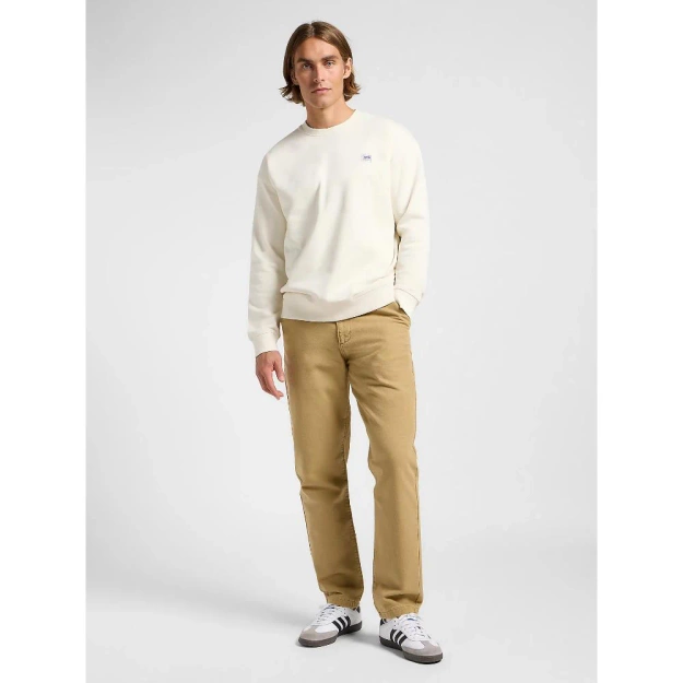 MESKIE SPODNIE LEE RELAXED WORKWEAR CHINO OSCAR KHA 112364187