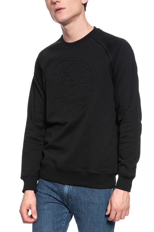 BLUZA LEE EMBOSSED CREW SWS BLACK L81PSP01 112121882