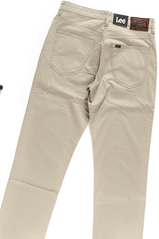 LEE SPODNIE MĘSKIE BROOKLYN STRAIGHT OLIVE GREY L452GO65