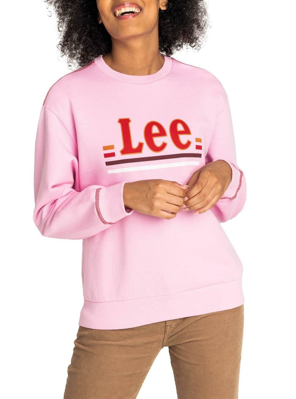 BLUZA DAMSKA LEE LOGO SWS FROST PINK L36GTXMC 112107859