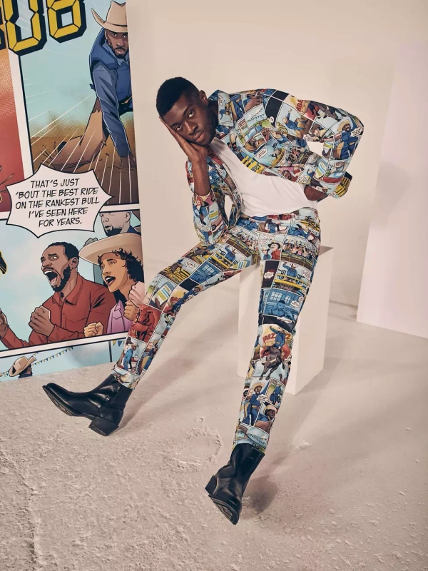 WRANGLER 24MJ MĘSKA KURTKA PRZEJŚCIOWA COMIC BOOK W452BC18M 112325248