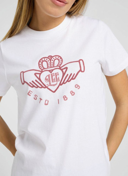 DAMSKA KOSZULKA LEE SMALL GRAPHIC TEE 1 BRIGHT WHITE 112371875