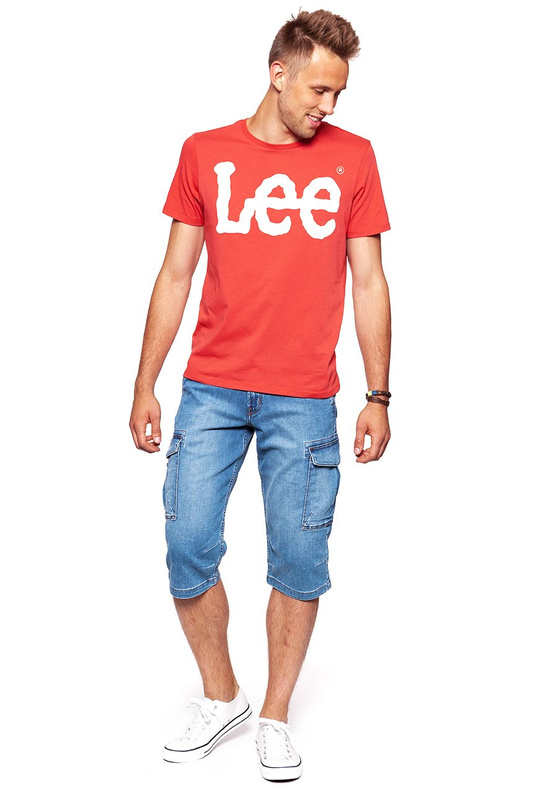 LEE T SHIRT LOGO TEE FADED RED L64CAISG