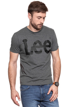 LEE T SHIRT LOGO TEE DARK GREY MELE L62AAI06 112114433