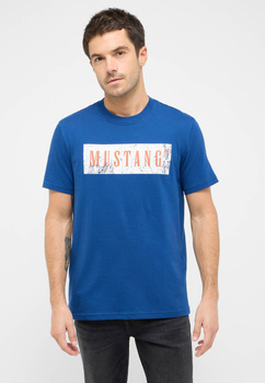Męski T-Shirt Mustang Style Austin Navy Peony 1016274 5445