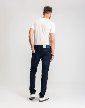 Męskie Spodnie Jeansowe Mustang Style Oregon Tapered Denim Blue 1017122 5000 801