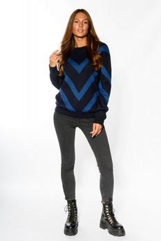 LEE PATTERN KNIT DAMSKI SWETER NIGHT SKY L52PLESJ 112112142