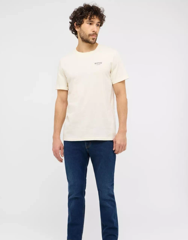 Męskie Spodnie Jeansowe Mustang Style Vegas Slim Denim Blue 1015856 5000 801