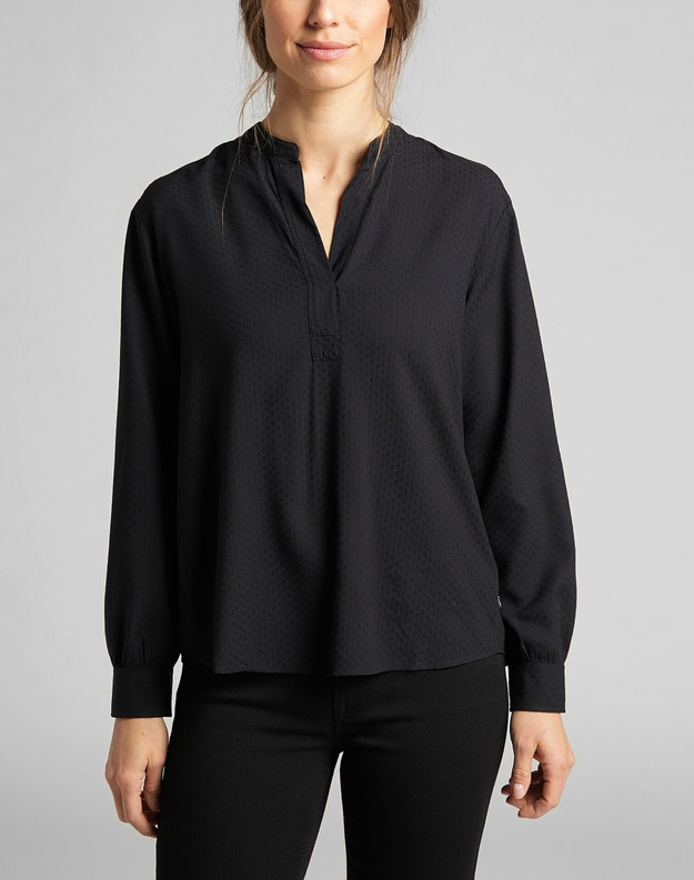 LEE ESSENTIAL BLOUSE DAMSKA KOSZULA DŁUGI RĘKAW BLACK L45EJU01 112140152