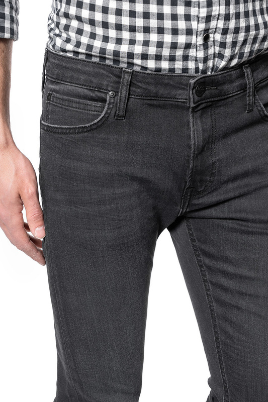 LEE MALONE MĘSKIE SPODNIE JEANSOWE WASHED BLACK L736YGOW 112120305