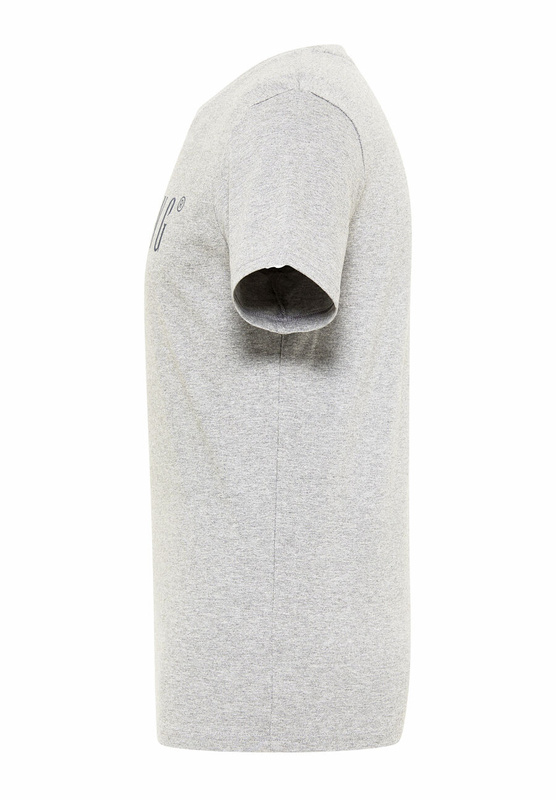 MUSTANG Style Alex C LOGO Tee MĘSKI T-SHIRT KOSZULKA Mid Grey Melange 1013221 4140