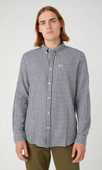 WRANGLER MĘSKA KOSZULA LS 1 PKT BUTTON DOWN NAVY 112345377 W5B1011976